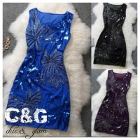 Robe courte pailleté