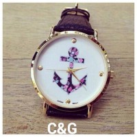 chic montre femme marron