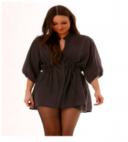 Haut en noir Fashion Automne/Hiver manche longue