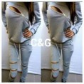 ensemble jogging femme zipper hoodies